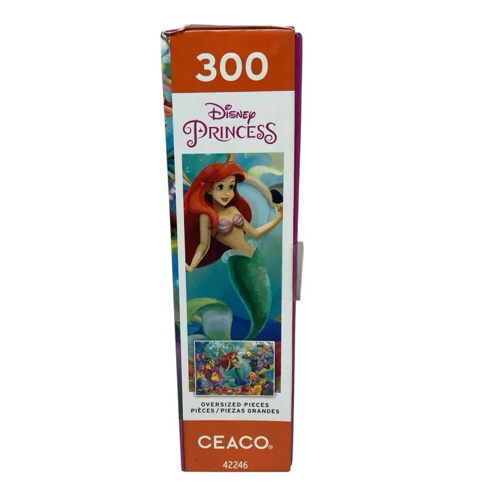 Ceaco Disney Princess Ariel 300 Piece Puzzle Oversized Pieces Little Mermaid New